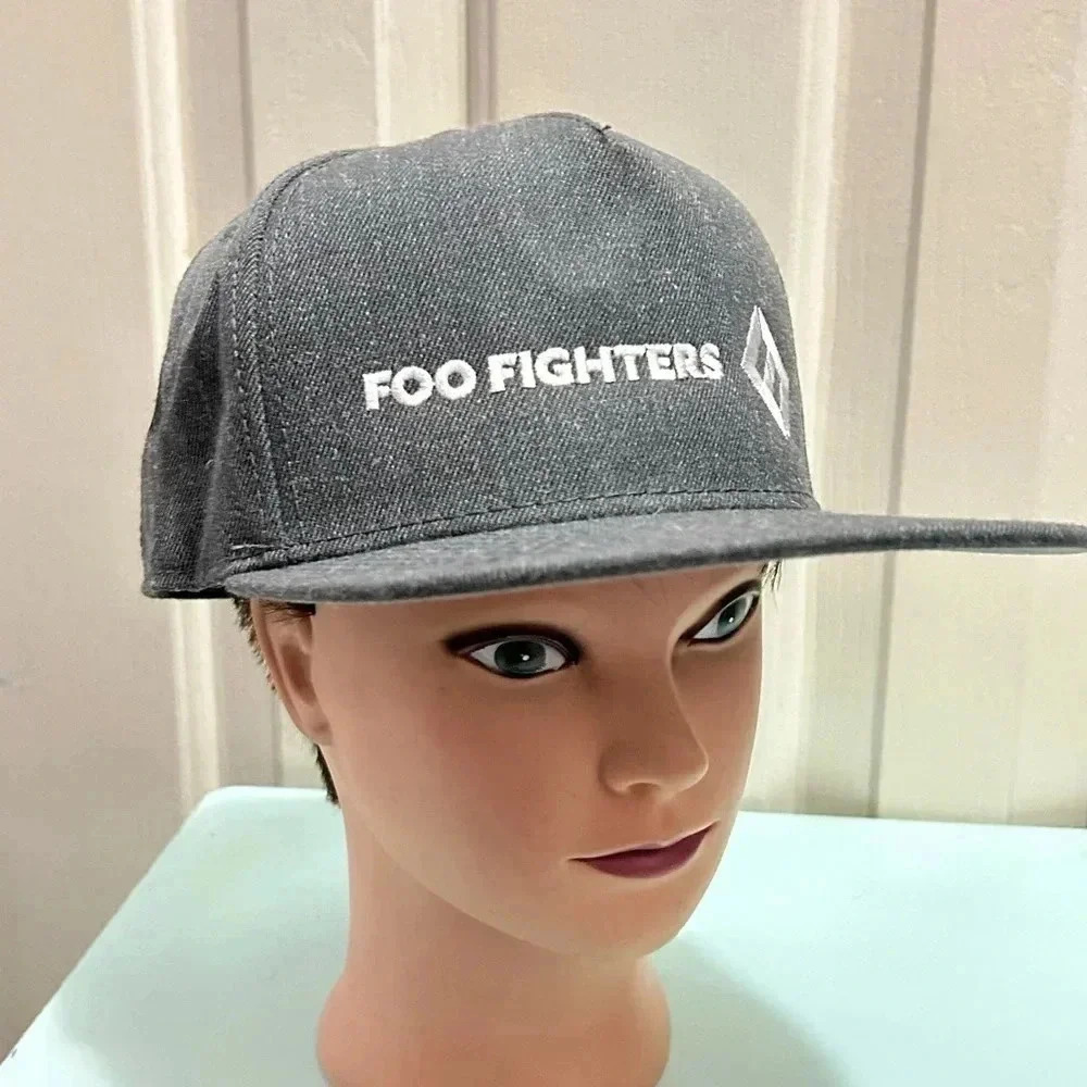 Foo Fighters Concrete and Gold Embroidered Snapback Hat
